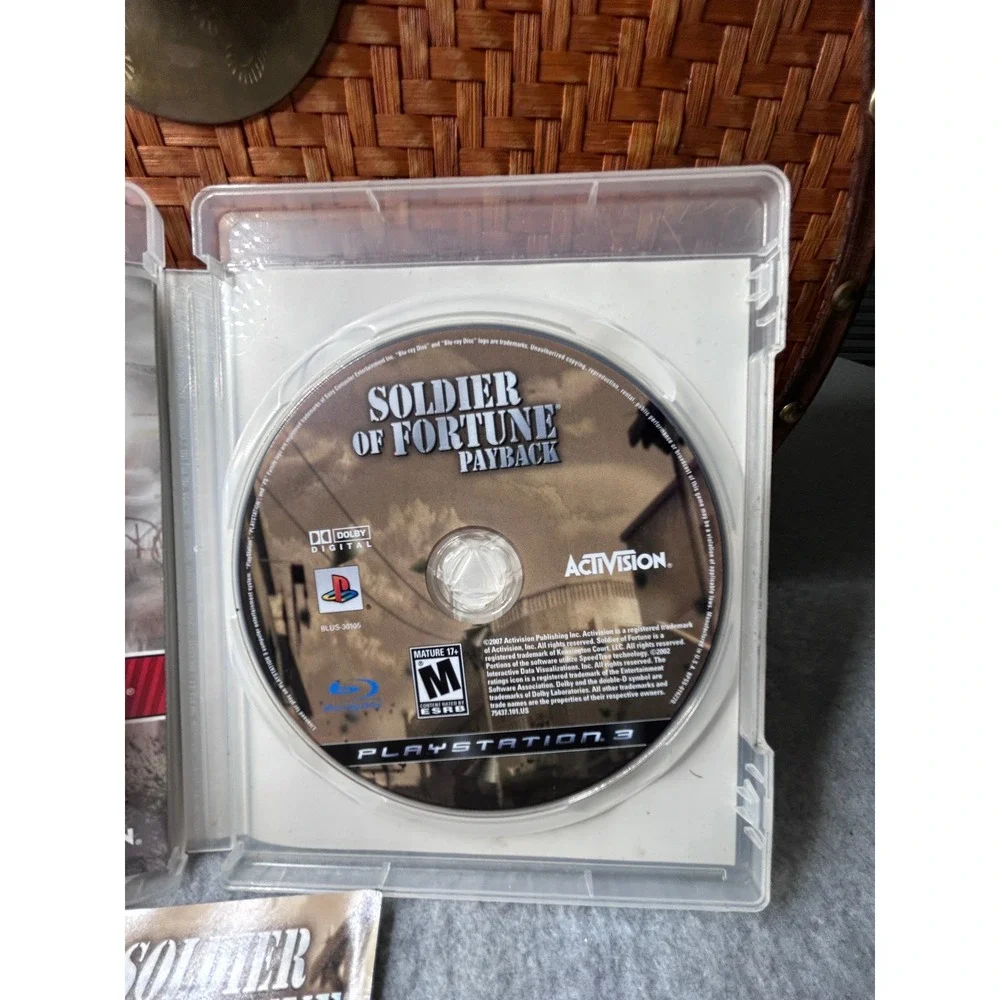 Soldier of Fortune Payback Sony PlayStation 3 PS3 Activision- TESTED